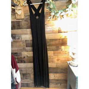 NWT ($172 msrp) Sita Couture Modal Chi Chi Maxi Dress in Black, size L